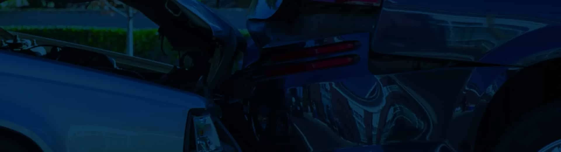 Car accident banner.